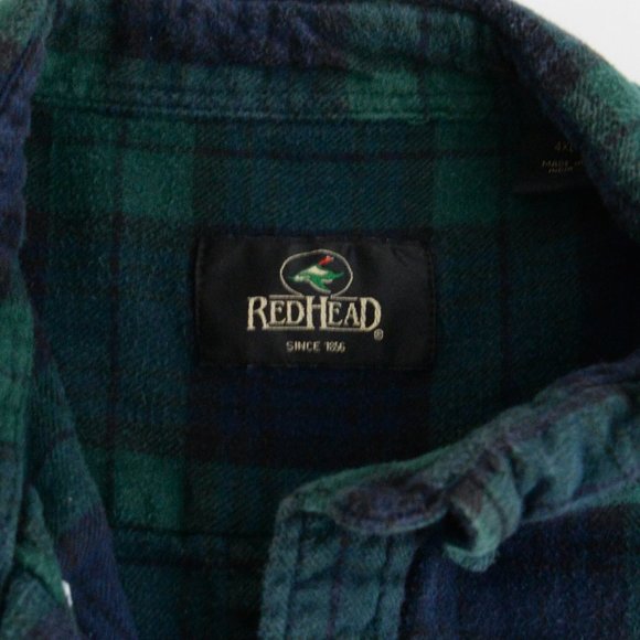 Green and Blue Plaid Men's Shirt - Picture 11 of 11